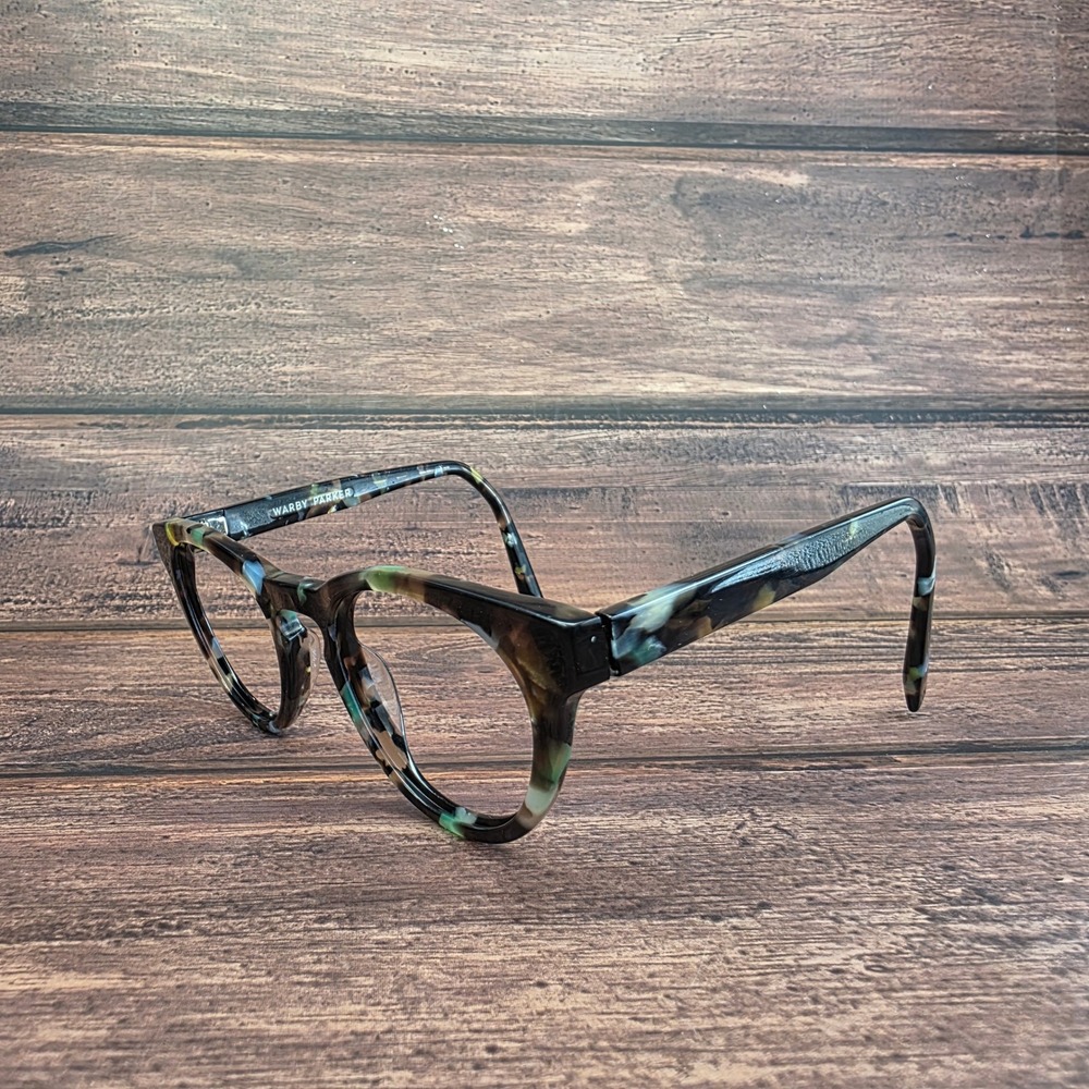Warby Parker Islay N 136 Tortoise Blue Green Eyeglass Frames 46-20-140 - Picture 5 of 7
